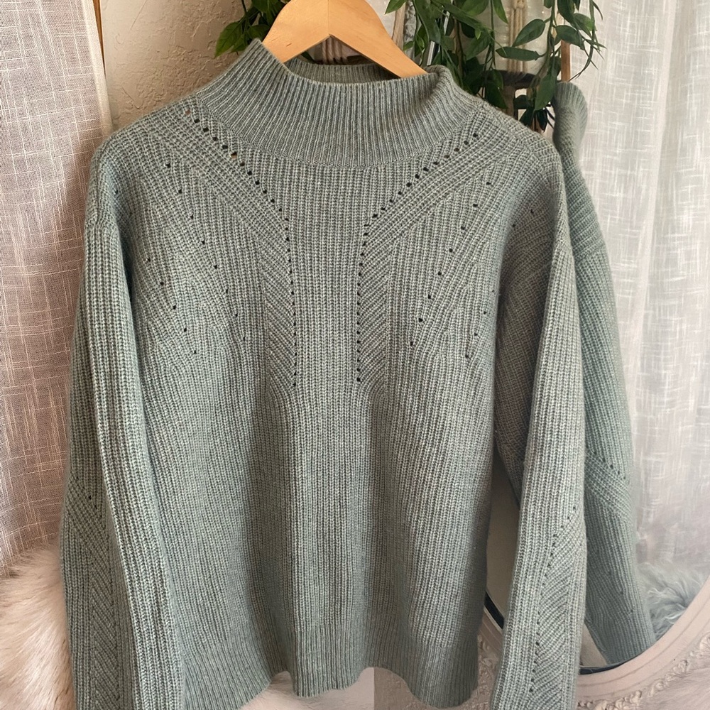 Charter Club 100% cashmere mock-neck sweater